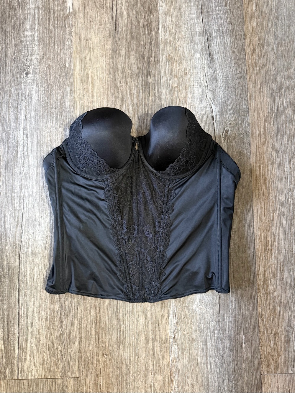 FREDERICK'S OF HOLLYWOOD Black Lace Corset Top